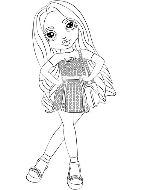 Rainbow High Coloring Pages Printable